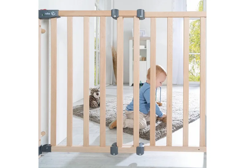 Türschutzgitter "Safety Up", Schutzgitter mit Ampelfunktion från roba i Beige – produktbild 4 av 4
