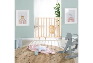 Türschutzgitter zum Klemmen, Treppengitter für Kinder & Haustiere de roba en Beige – photo produit 2 sur 5