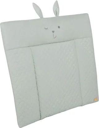 Wickelauflage Style, Soft, frosty green, mit aufgesticktem Gesicht von roba in Grün – Produktfoto 2 von 5