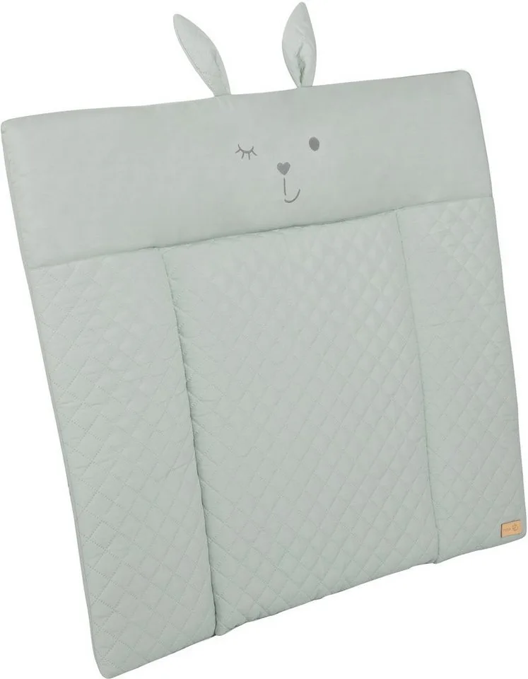Wickelauflage Style, Soft, frosty green, mit aufgesticktem Gesicht von roba in Grün – Produktfoto 2 von 5