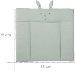 Wickelauflage Style, Soft, frosty green, mit aufgesticktem Gesicht von roba in Grün – Produktfoto 5 von 5
