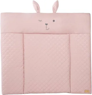 Wickelauflage Style, Soft, mauve, mit aufgesticktem Gesicht von roba in Rosa – Produktfoto 1 von 5