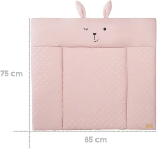 Wickelauflage Style, Soft, mauve, mit aufgesticktem Gesicht von roba in Rosa – Produktfoto 3 von 5