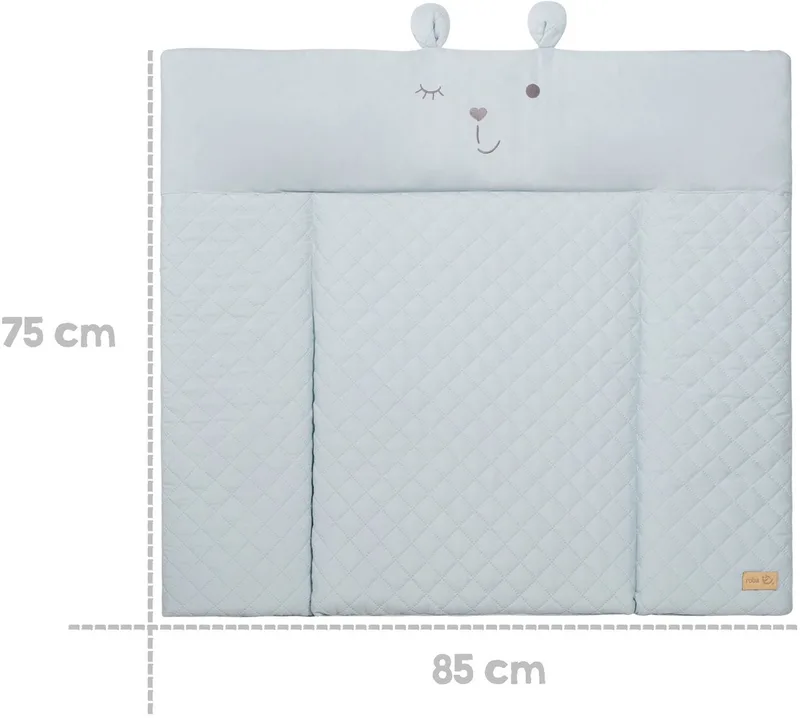 Wickelauflage Style, Soft, sky, mit aufgesticktem Gesicht by roba in Blue – product photo 3 of 5