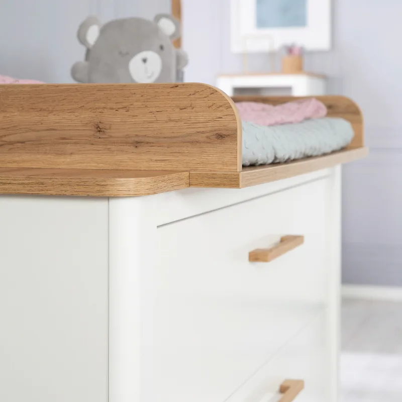 Wickelkommode Ava, Wickelansatz im Dekor Artisan Eiche by roba in White – product photo 2 of 3