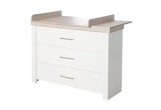 Wickelkommode Lucy, Wickeltisch mit Wickelansatz - Soft-Close - 3 Schubladen - Weiß by roba – product photo 1 of 5