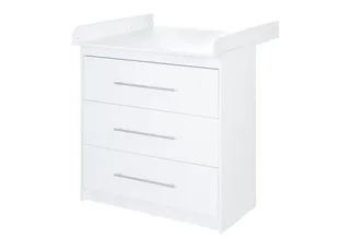 Wickelkommode Maren, mit abnehmbarem Aufsatz, schmal, 3 Schubladen by roba in White – product photo 1 of 5