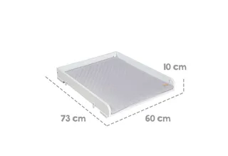 Wickelplatte roba Style, inkl. Wickelauflage, Aufsatz für Waschmaschinen by roba in Grey, Silver, White – product photo 3 of 3