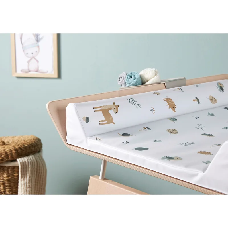 Aankleedkussen Bosdieren 50x70 cm van Rotho Babydesign in Wit – productfoto 3 van 3