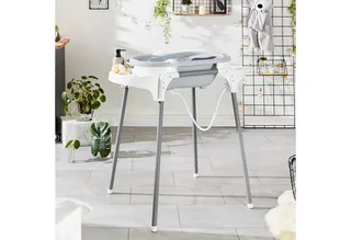 Babybadewanne Babybadewanne mit Ständer aus robustem Stahl de Rotho Babydesign en Gris – photo produit 2 sur 5