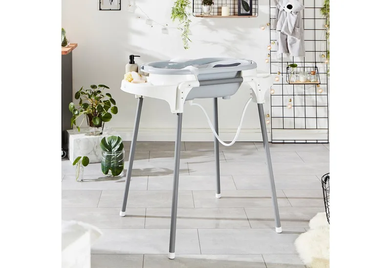 Babybadewanne Babybadewanne mit Ständer aus robustem Stahl de Rotho Babydesign en Gris – photo produit 2 sur 5