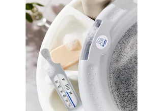 Babybadewanne Babybadewanne mit Ständer aus robustem Stahl de Rotho Babydesign en Gris – photo produit 4 sur 5