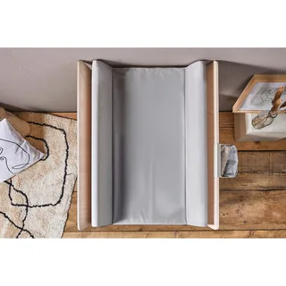 Keilwickelauflage uni 50x70 cm von Rotho Babydesign in Grau, 70 × 50 × 10 mm – Produktfoto 2 von 2
