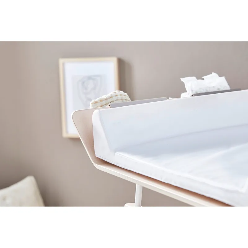 Keilwickelauflage uni 50x70 cm von Rotho Babydesign in Weiß, 70 × 50 × 10 mm – Produktfoto 1 von 2