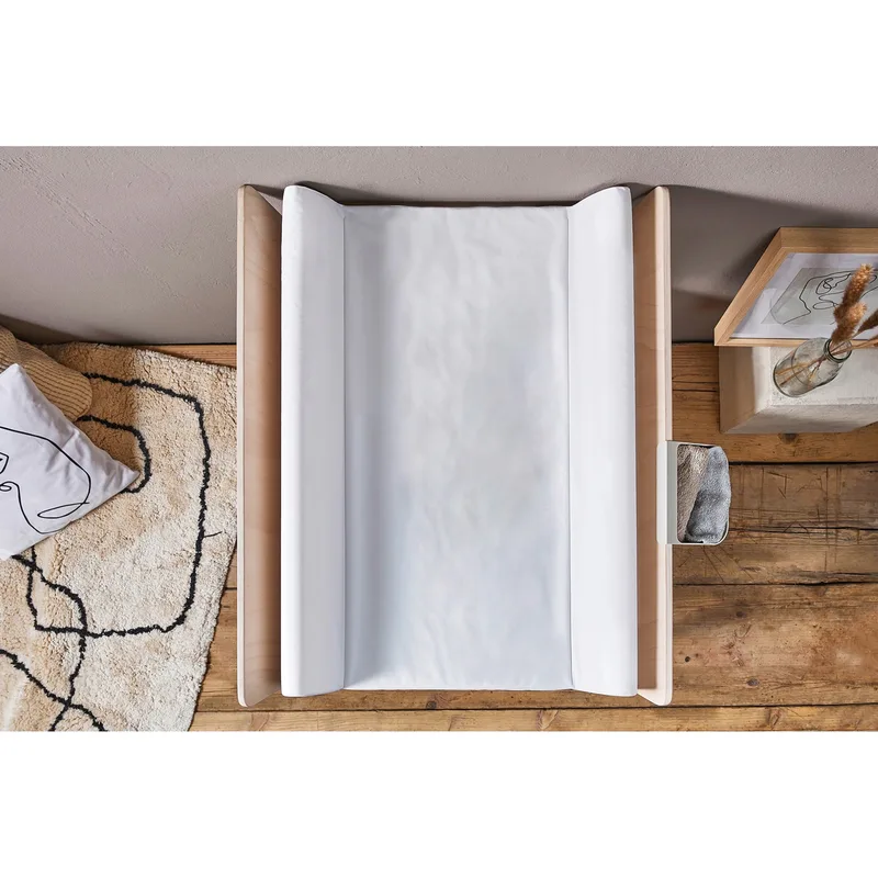Keilwickelauflage uni 50x70 cm von Rotho Babydesign in Weiß, 70 × 50 × 10 mm – Produktfoto 2 von 2