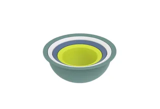 Schüssel Caruba Set mit 3 Schalen und 1 Sieb, Kunststoff (PP) BPA-frei, Kunststoff von Rotho Babydesign in Mehrfarbig – Produktfoto 1 von 5