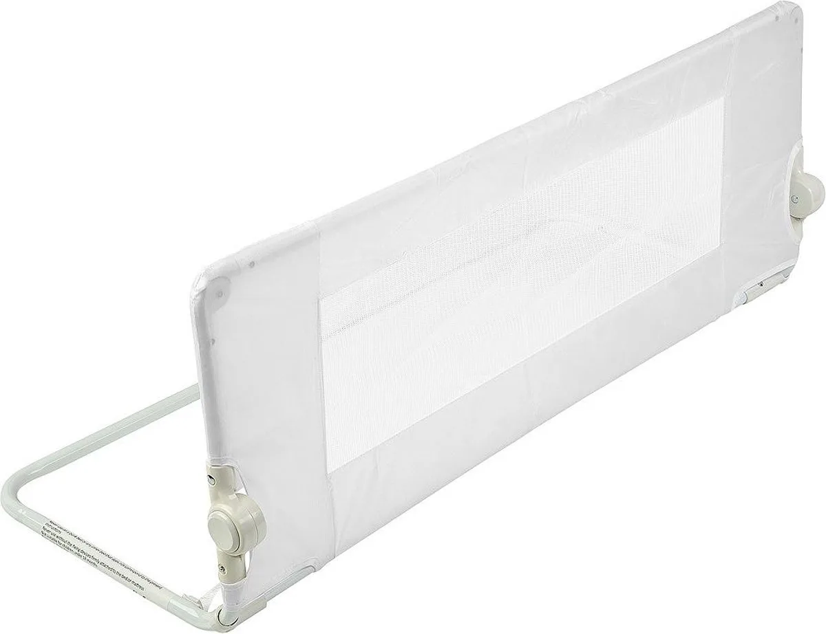 Bedhek, Bedhekje, Wit, 100cm Breed x 40cm Hoog van Safetots in Grijs – productfoto