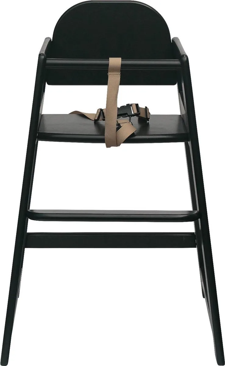 Eenvoudig Stapelbare Houten Kinderstoel by Safetots in Black – product photo