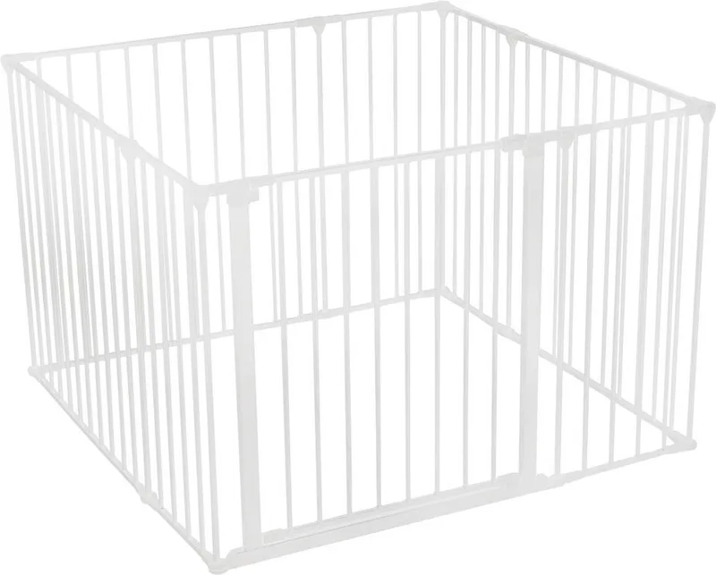 Grondbox, 105cm x 105cm, Wit, 70cm Hoog, Baby Speelpen by Safetots in White – product photo
