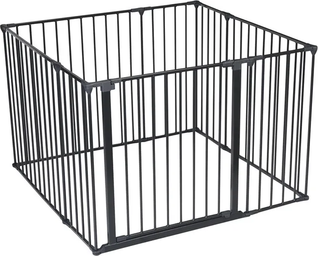 Grondbox, 105cm x 105cm, Zwart, 70cm Hoog, Baby Speelpen