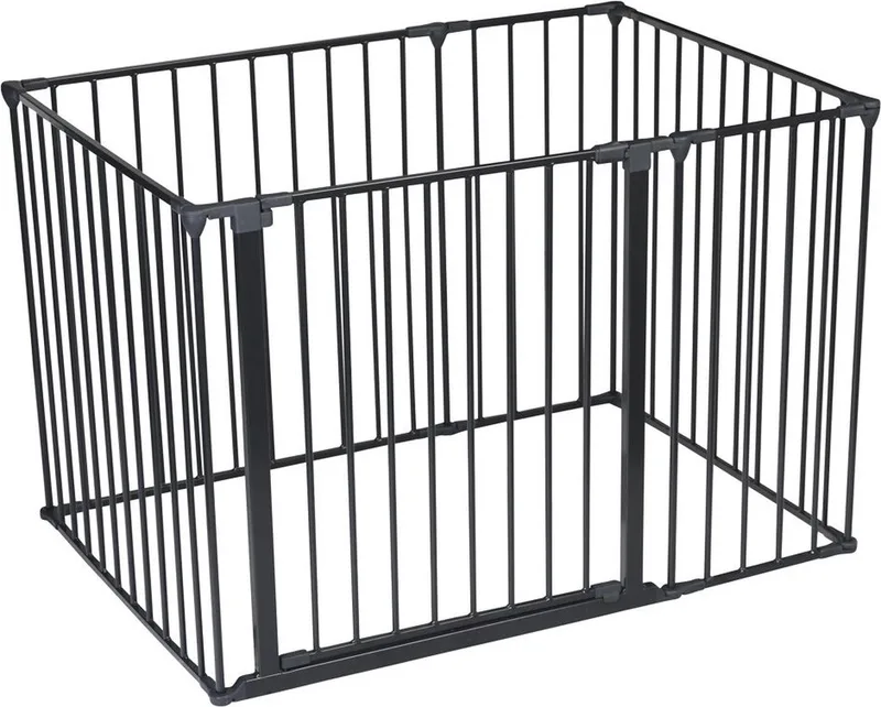 Grondbox, 72cm x 105cm, Zwart, 70cm Hoog, Baby Speelpen de Safetots en Noir – photo produit
