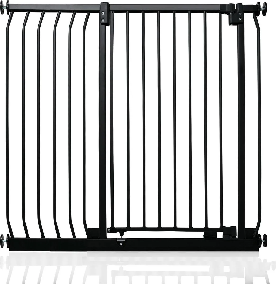 Hoog Klemhek Elite, 98cm - 107cm, Mat Zwart, Hoog 96.8cm van Safetots in Zwart – productfoto