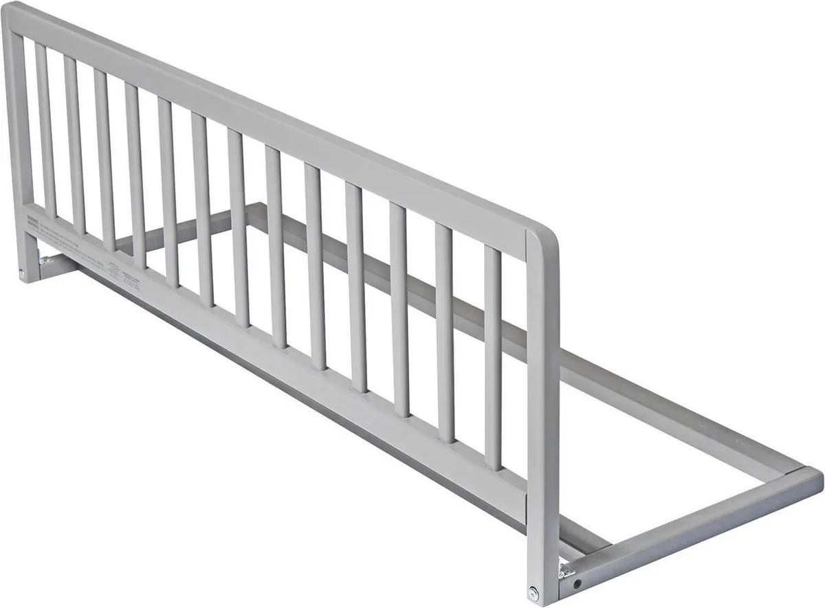 Houten Bedhekje, Grijs, 38cm Hoog x 110cm Breed by Safetots in Grey – product photo