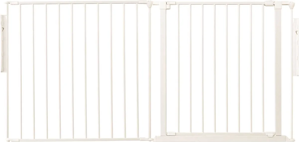 Kamerbreedhek, Panelenhek, Tot 154cm Breed, Wit, 70cm Hoog de Safetots en Blanc – photo produit