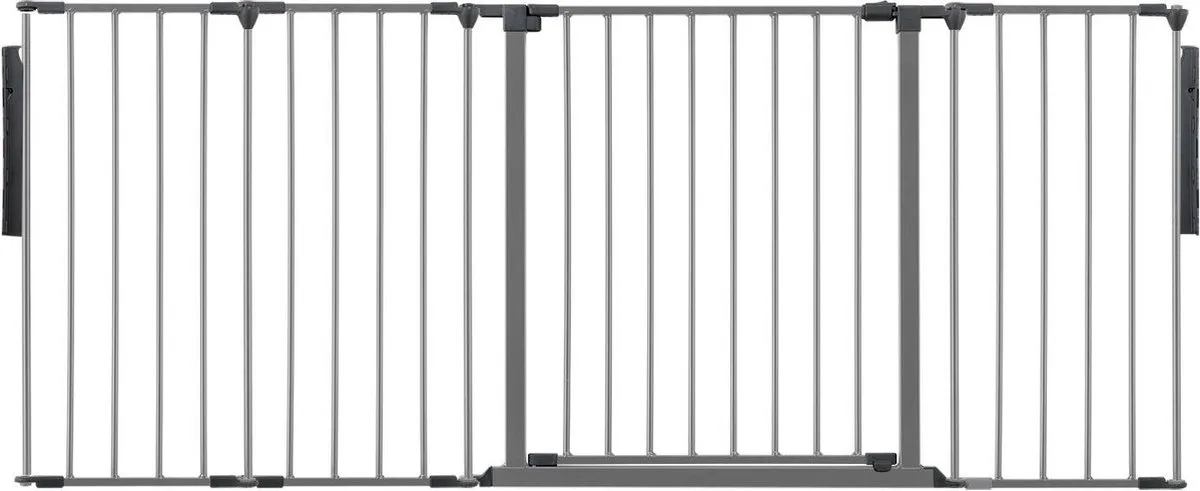 Kamerbreedhek, Panelenhek, Tot 181cm Breed, Grijs, 70cm Hoog van Safetots in Grijs – productfoto