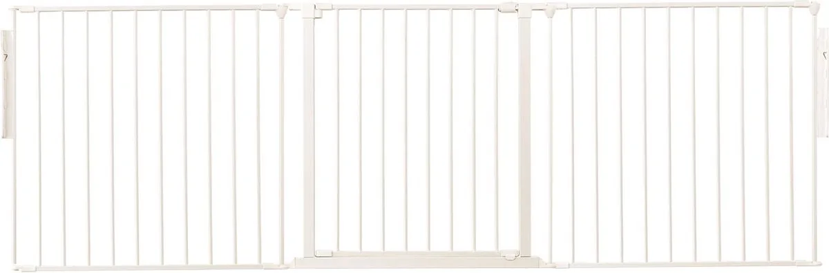 Kamerbreedhek, Panelenhek, Tot 226cm Breed, Wit, 70cm Hoog van Safetots in Wit – productfoto