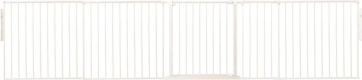 Kamerbreedhek, Panelenhek, Tot 331cm Breed, Wit, 70cm Hoog by Safetots in White – product photo