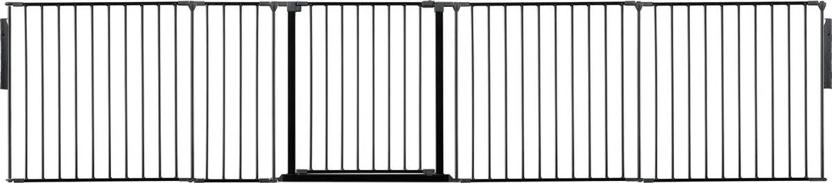 Kamerbreedhek, Panelenhek, Tot 331cm Breed, Zwart, 70cm Hoog från Safetots i Svart – produktbild