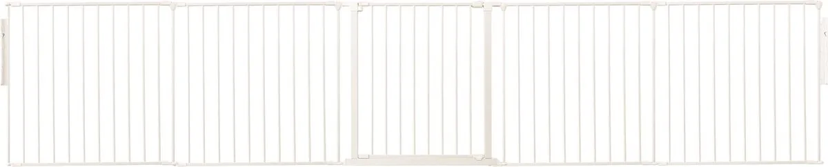 Kamerbreedhek, Panelenhek, Tot 370cm Breed, Wit, 70cm Hoog van Safetots in Wit – productfoto