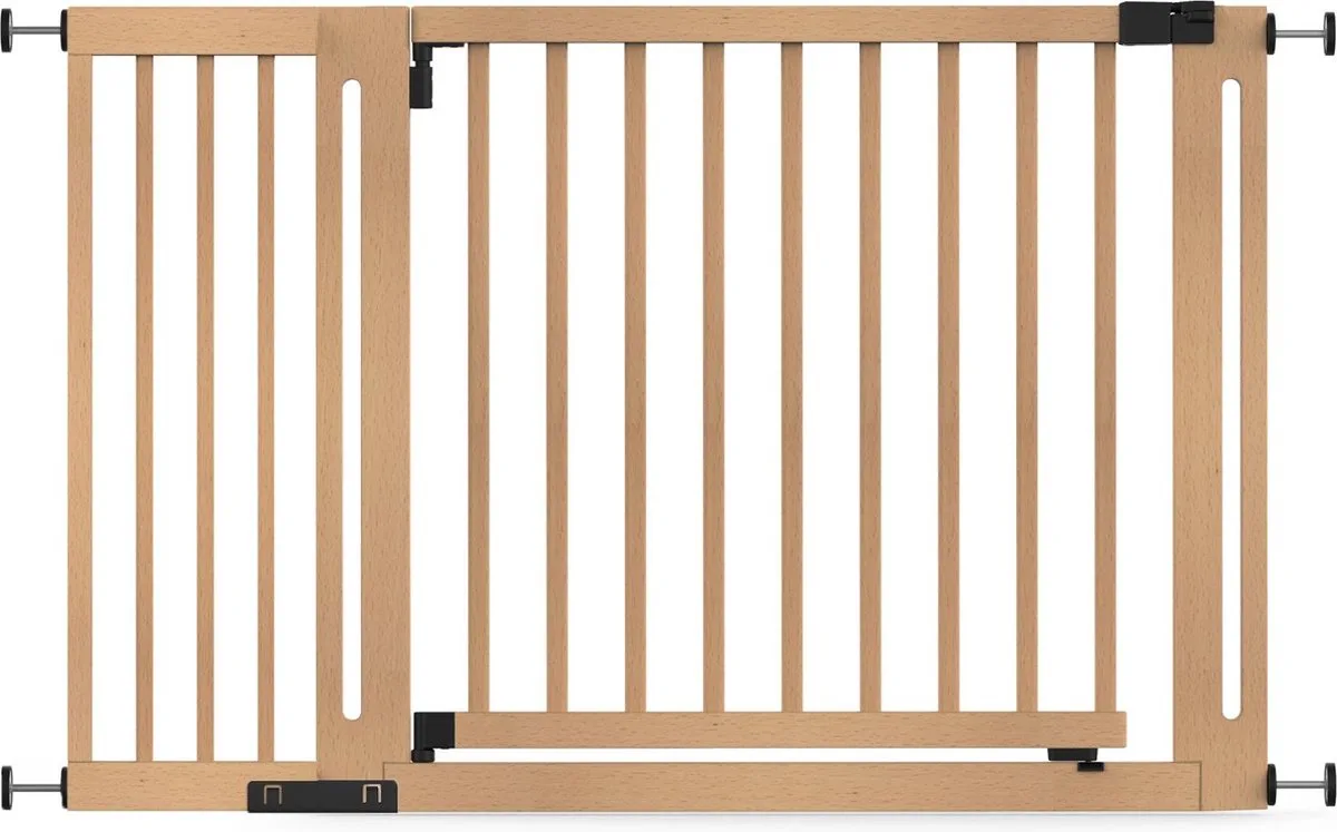 Klemhek Elegantie, 125cm - 133cm, Naturel, Hout, Traphekje van Safetots in Natuurlijk (125 cm – 133cm) – productfoto