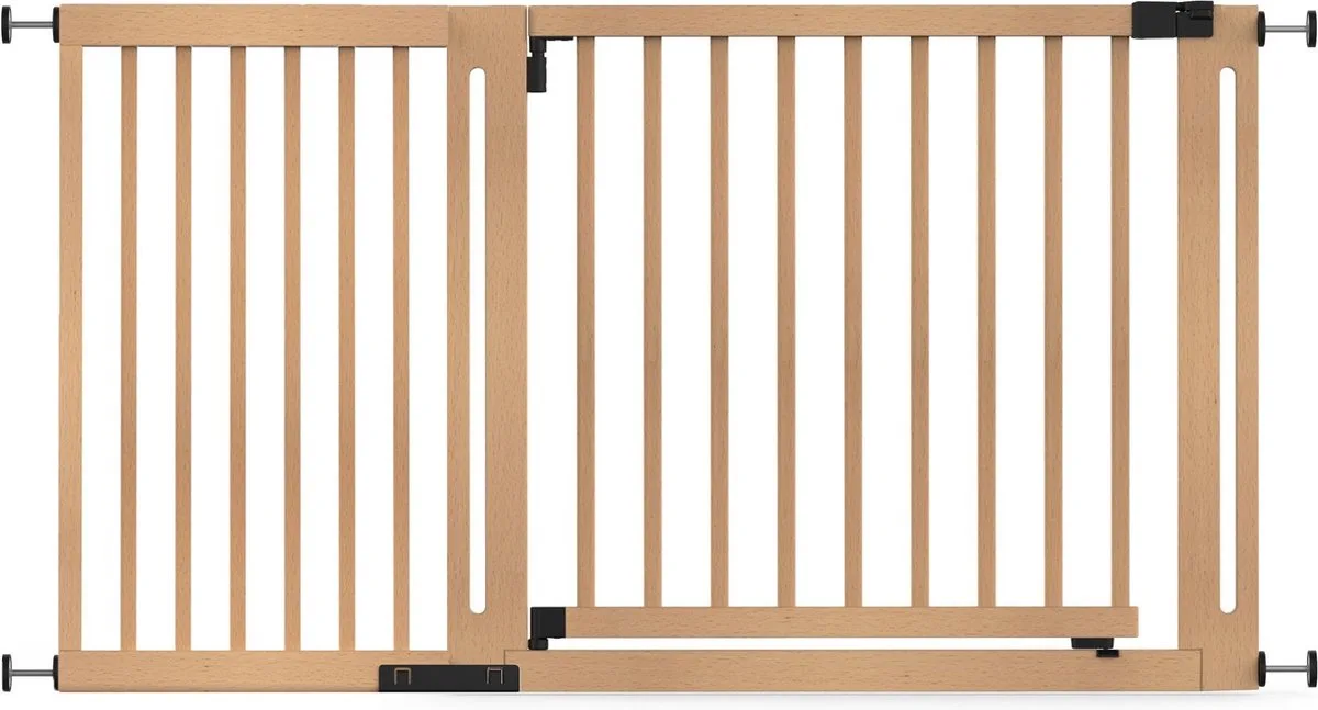 Klemhek Elegantie, 145cm - 153cm, Naturel, Hout, Traphekje van Safetots in Natuurlijk (145 cm – 153cm) – productfoto