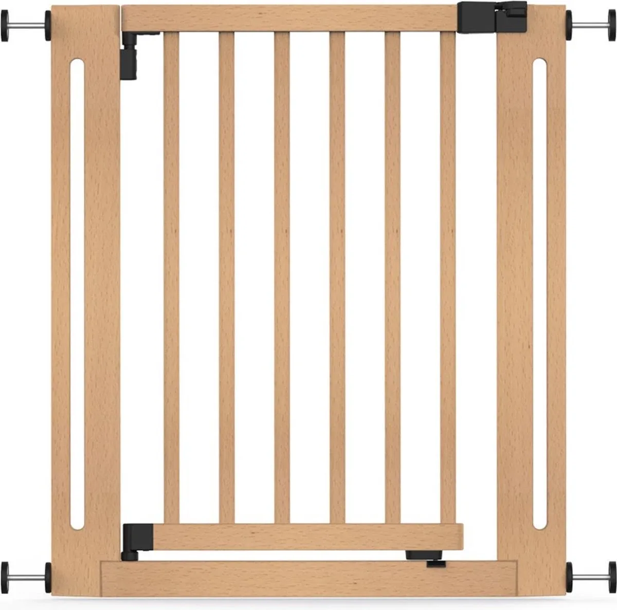 Klemhek Elegantie, 71cm - 79cm, Naturel, Hout, Traphekje van Safetots in Natuurlijk (71 cm – 79cm) – productfoto