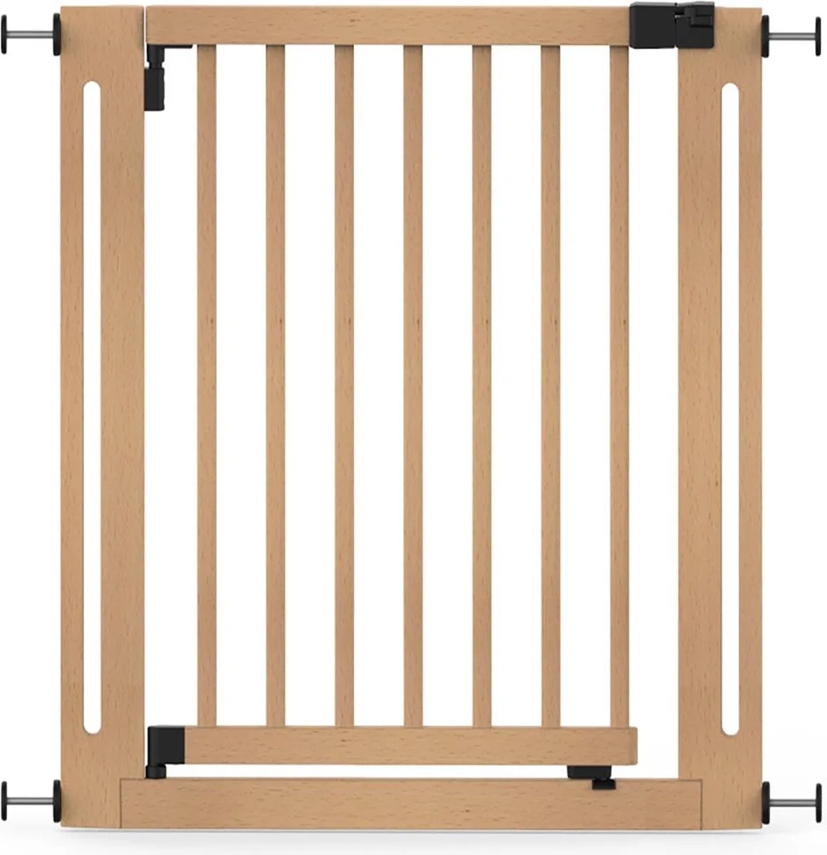 Klemhek Elegantie, 79cm - 87cm, Naturel, Hout, Traphekje van Safetots in Natuurlijk (79 cm – 87cm) – productfoto