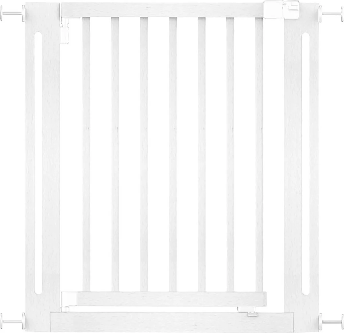 Klemhek Elegantie, 79cm - 87cm, Wit, Hout, Traphekje van Safetots in Wit – productfoto