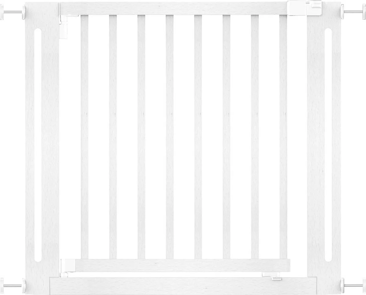 Klemhek Elegantie, 87cm - 95cm, Wit, Hout, Traphekje de Safetots en Blanc – photo produit