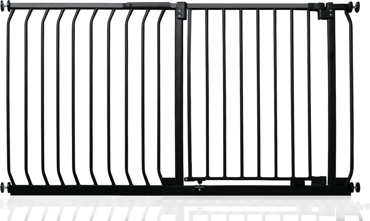 Klemhek Elite, Veiligheidshekje, 125cm - 134cm, Mat Zwart van Safetots in Zwart – productfoto