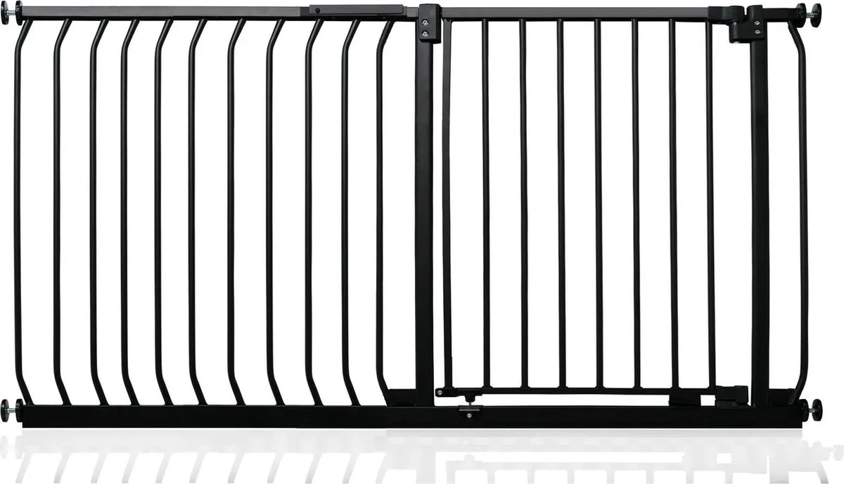 Klemhek Elite, Veiligheidshekje, 134cm - 143cm, Mat Zwart van Safetots in Zwart – productfoto