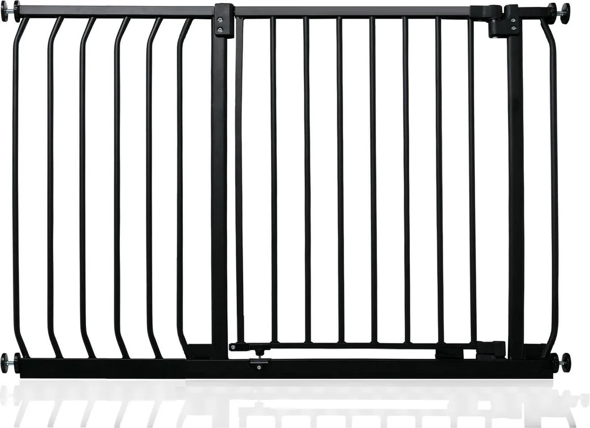 Klemhek Elite, Veiligheidshekje, 98cm - 107cm, Mat Zwart van Safetots in Zwart – productfoto