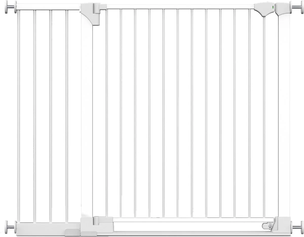 Klemhek Laagdrempelig Baby, Wit, 124cm - 131cm, Traphekje van Safetots in Wit – productfoto