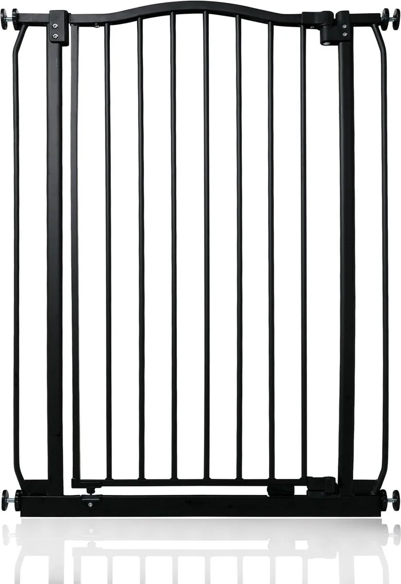 Klemhek met Gebogen Bovenkant, 71-80cm, Zwart, Hoog 100cm van Safetots in Zwart – productfoto