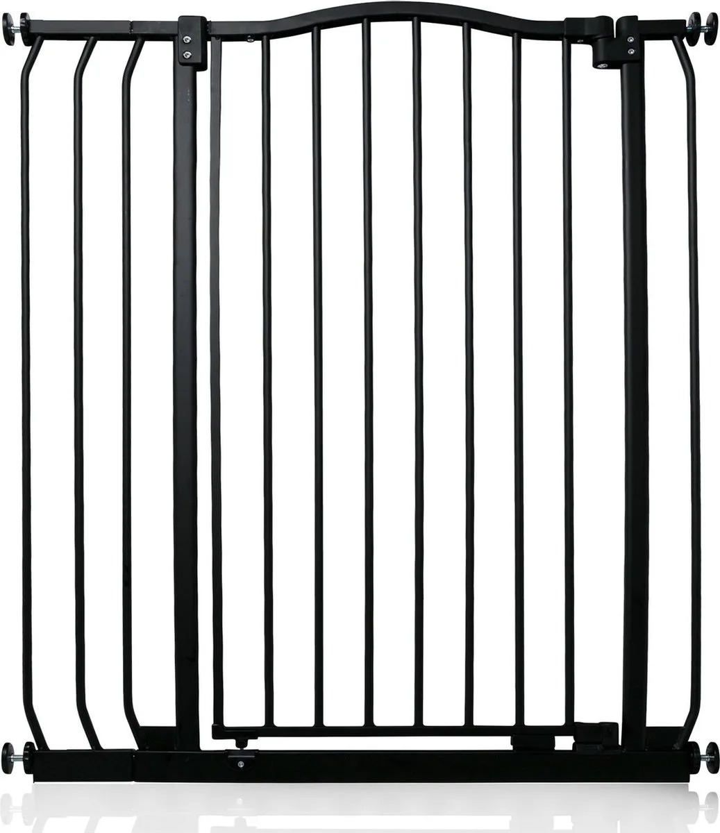 Klemhek met Gebogen Bovenkant, 80-89cm, Zwart, Hoog 100cm van Safetots in Zwart – productfoto