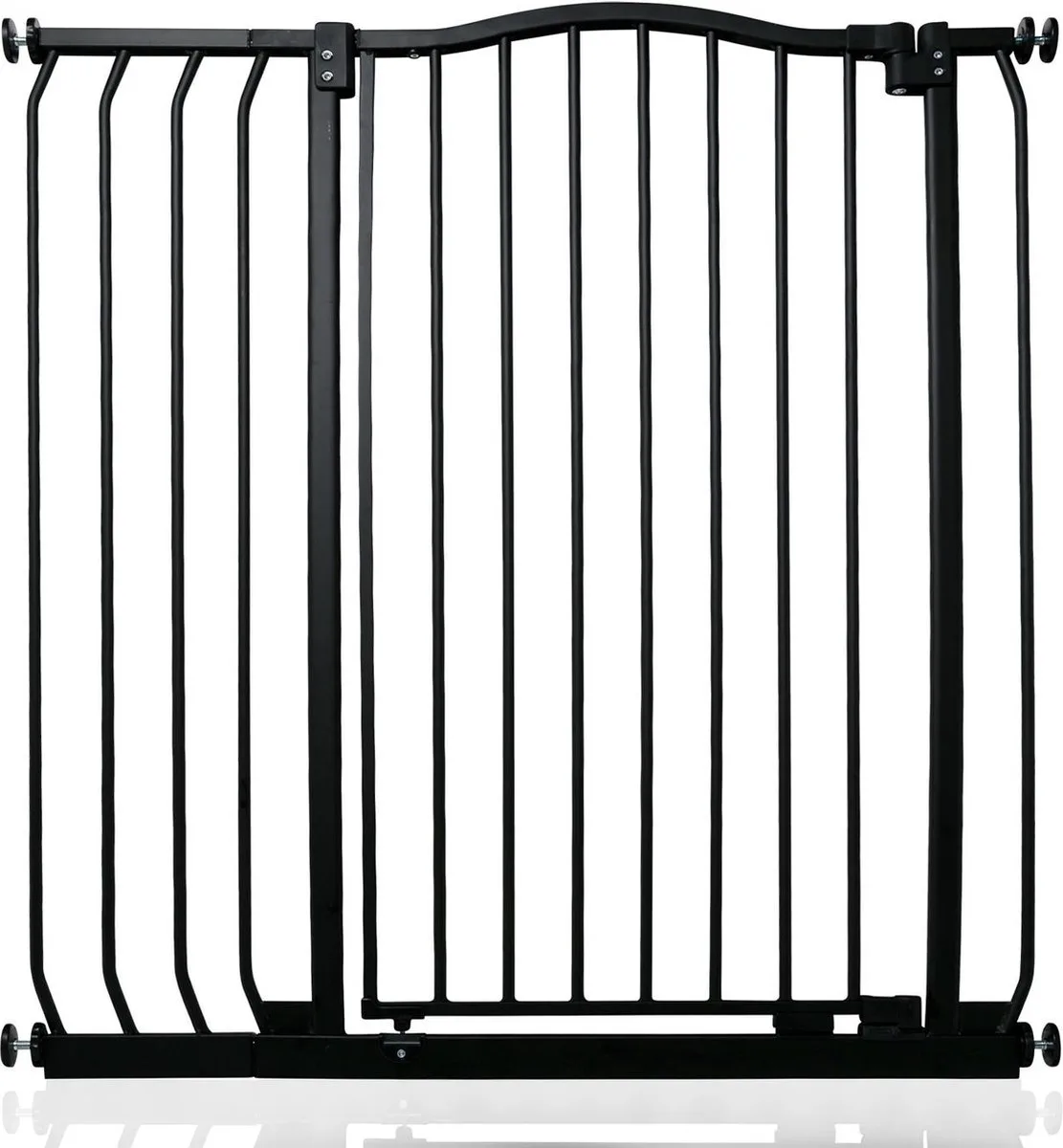 Klemhek met Gebogen Bovenkant, 89-98cm, Zwart, Hoog 100cm van Safetots in Zwart – productfoto