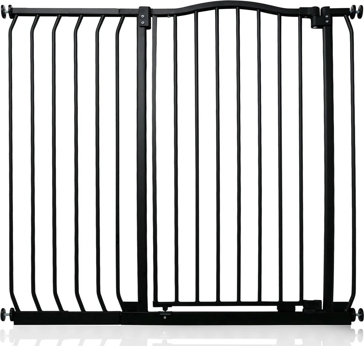 Klemhek met Gebogen Bovenkant, 98-107cm, Zwart, Hoog 100cm van Safetots in Zwart – productfoto