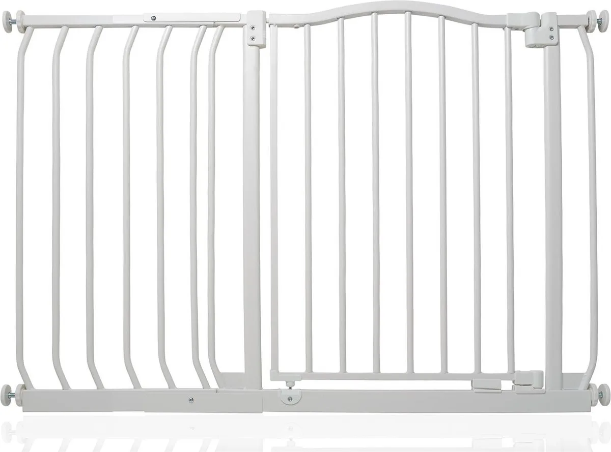 Klemhekje met Gebogen Bovenkant, 107cm - 116cm, Mat Wit by Safetots in White – product photo