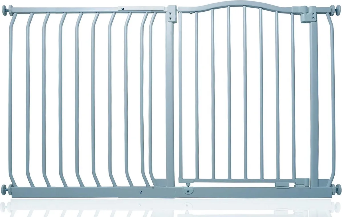 Klemhekje met Gebogen Bovenkant, 125cm - 134cm, Mat Grijs van Safetots in Grijs – productfoto