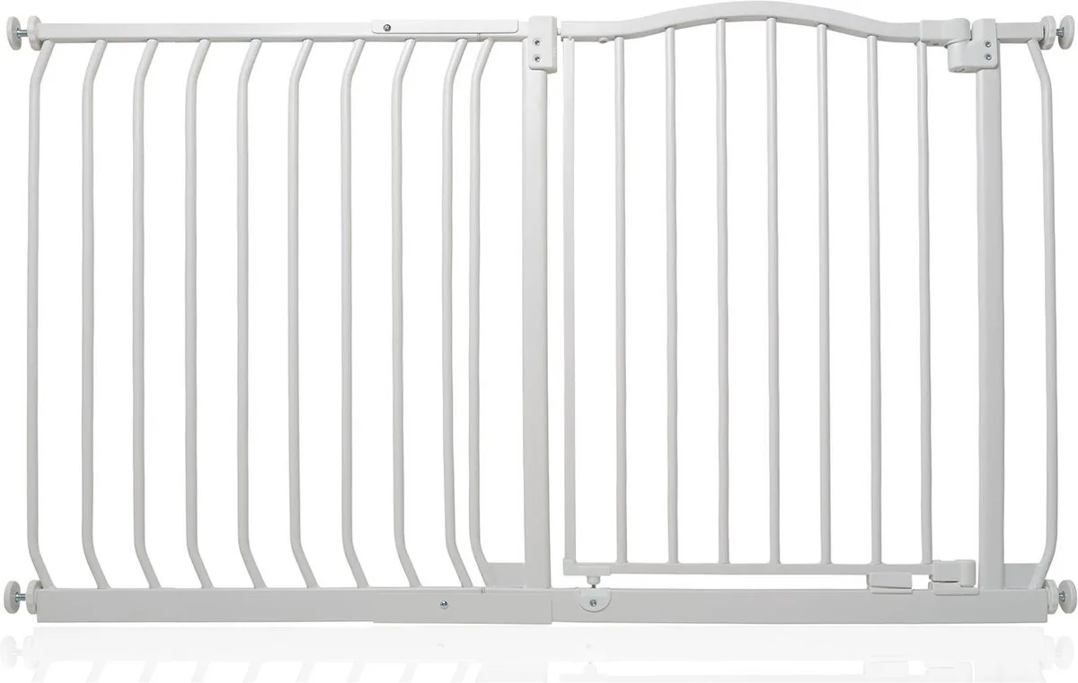 Klemhekje met Gebogen Bovenkant, 125cm - 134cm, Mat Wit by Safetots in White – product photo